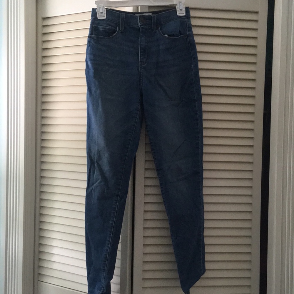 High rise skinny jeans